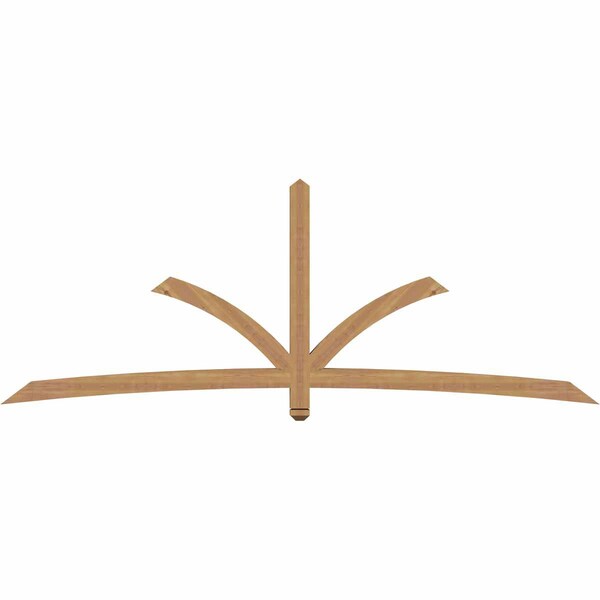 Ekena Millwork Davenport Timber Gable Bracket, Western Red Cedar, 108"W x 40"H x 3 1/2"D x 3 1/2"F, 9/12 Pitch GBW108X40X0404DAV00SWR - main